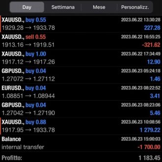 trading successo guadagno testimonianze