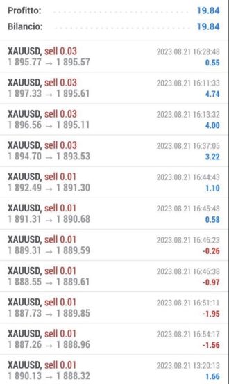 trading successo guadagno testimonianze
